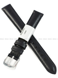 Pasek skórzany do zegarka - Rochet Screen 6330401 - 14 mm - Czarny