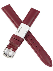 Pasek skórzany do zegarka - Rochet Miami 5411407ST - 14 mm - Bordowy