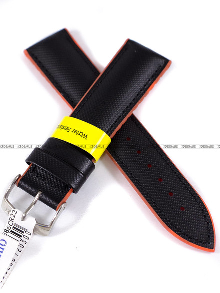 Pasek do zegarka z tworzywa Morellato A01X4762797886CR22, 22 mm, Czarny