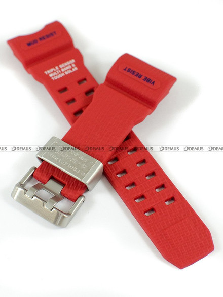 Pasek do zegarka z tworzywa Casio GWG-1000RD-4AER, 16 mm, Czerwony