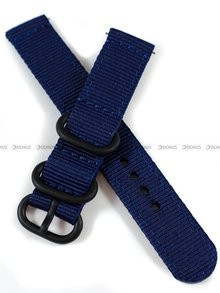 Nylonowy pasek do zegarka Nato PND2.18.5, 18 mm, Niebieski