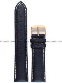 Skórzany pasek do zegarka Timex PW2P72700, 22 mm, Niebieski
