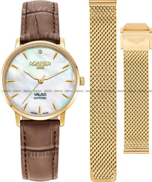 Zegarek Damski Roamer Valais 989847 48 10 05 - bransoletka mesh w zestawie