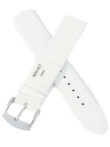 Pasek skórzany do zegarka - Rochet Trendy 6340602 - 18 mm - Biały
