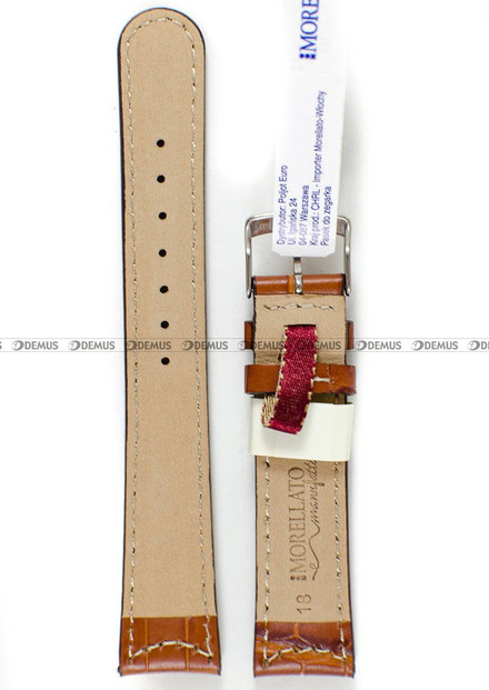 Skórzany pasek do zegarka Morellato A01U3882A59041CR18, 18 mm, Brązowy