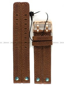Skórzany pasek do zegarka Vostok VE-Expedition-24-Leather-Brown-RG, 24 mm, Brązowy
