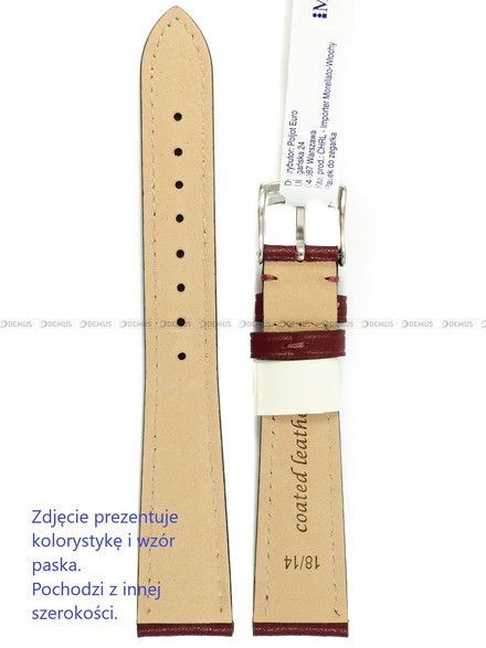 Pasek skórzany do zegarka - Morellato A01X5965C91081CR16 - 16 mm