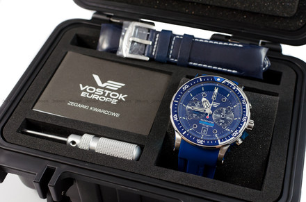 Zegarek Męski Vostok Europe Batiscafos Chrono 6S21-511A772B - Zestaw