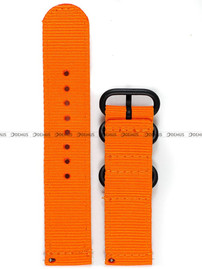 Nylonowy pasek do zegarka Nato PND2.22.12, 22 mm, Pomarańczowy