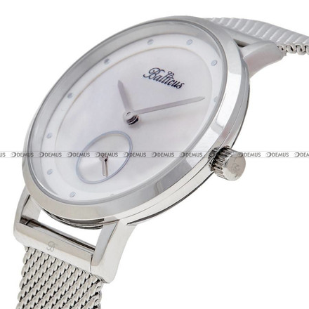 Zegarek Damski Balticus New Sky, silver, white pearl - W zestawie dodatkowy pasek
