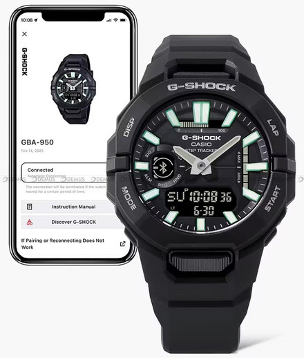 Zegarek Męski G-SHOCK G-SQUAD Bluetooth GBA 950 1AER - Kompatybilny z aplikacją Strava