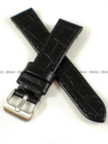 Skórzany pasek do zegarka Pacific W49.20.1.1, 20 mm, Czarny