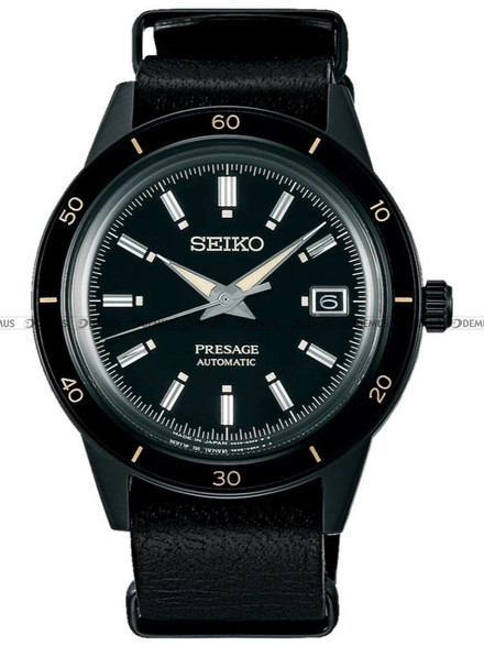 Zegarek Męski Seiko Presage Automatic Style 60s Stealth SRPH95J1