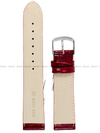 Pasek skórzany do zegarka - Fluco Chiara 205M-09-20 - 20 mm