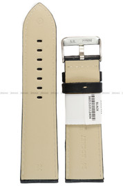 Pasek skórzany do zegarka - Rochet Aviator 5522401 - 24 mm - Czarny beżowe przyszycie