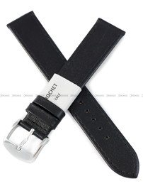 Pasek skórzany do zegarka - Rochet Leeds 6130601 - 18 mm - Czarny