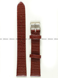 Skórzany pasek do zegarka Tekla PT7.14.41, 14 mm, Bordowy