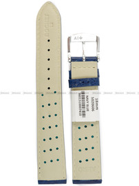 Pasek skórzany do zegarka - Rochet Buffalo 5020606 - 18 mm - Niebieski