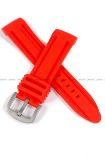 Silikonowy pasek do zegarka Vostok VE-Anchar-24-RED, 24 mm, Czerwony