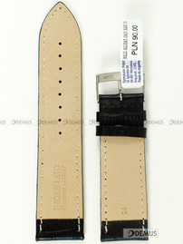 Skórzany pasek do zegarka Morellato A01X2269480019CR24, 24 mm, Czarny