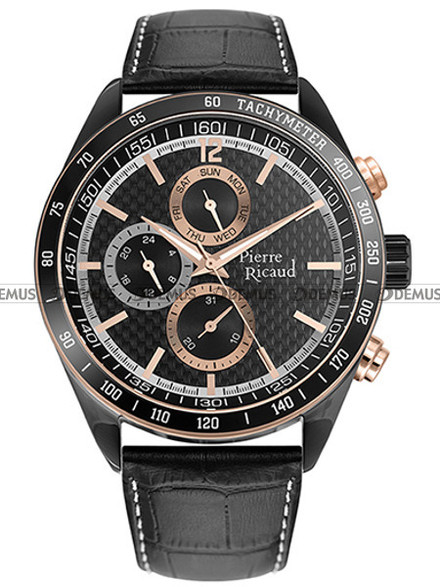 Zegarek Pierre Ricaud P97224.B2R4QF Męski, Kwarcowy, Wskazówkowy