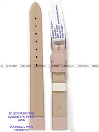 Skórzany pasek do zegarka Morellato A01X5126875128CR10, 10 mm, Różowy