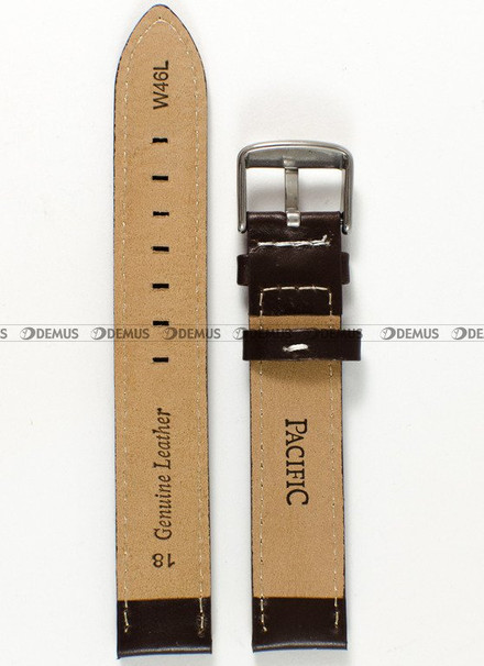 Skórzany pasek do zegarka Pacific W46L.18.2.7, 18 mm, Brązowy