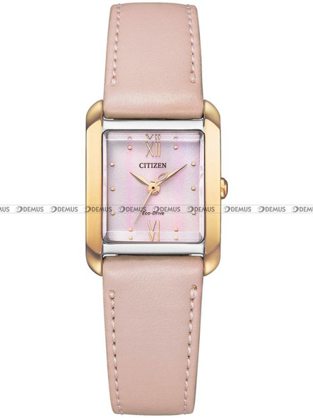 Citizen Square Eco-Drive EW5596-66X Zegarek Damski - Limitowana Edycja - dodatkowy pasek w zestawie