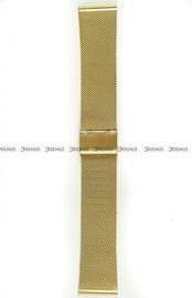 Pozłacana, siateczkowa (mesh) bransoleta do zegarka Chermond BRG3-24, 24 mm, Złota