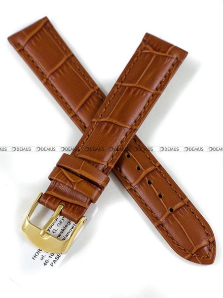 Skórzany pasek do zegarka Horido 0189.03.18G, 18 mm, Brązowy