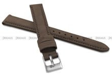 Skórzany pasek do zegarka Minet MSNUE14, 14 mm, Brązowy
