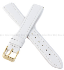 Skórzany pasek do zegarka Toscana PST-16.7-G, 16 mm, Biały