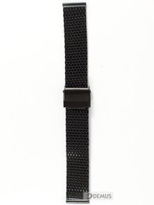 Metalowa bransoleta do zegarka Chermond BRB1-18, 18 mm, Czarna