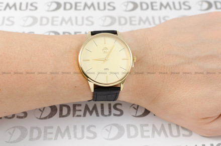 FujiTime M7140Q-Gold-Gold Zegarek Męski