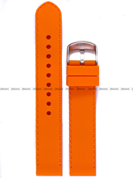 Silikonowy pasek do zegarka Chermond PG1.18.5.5, 18 mm, Pomarańczowy