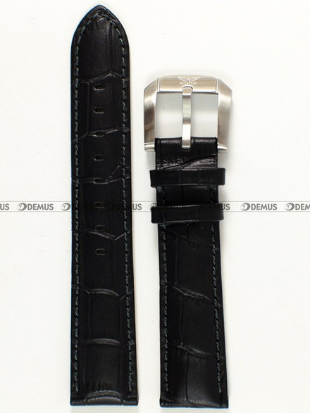 Skórzany pasek do zegarka Aviator Aviator-V-1.22.0.148.4, 20 mm, Czarny