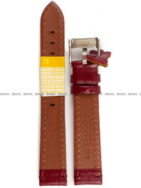 Skórzany pasek do zegarka Diloy 401.18.4, 18 mm, Brązowy