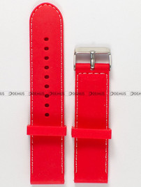 Silikonowy pasek do zegarka Chermond PG1.22.4.7, 22 mm, Czerwony