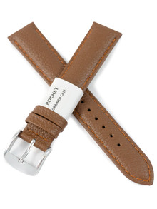 Pasek skórzany do zegarka - Rochet Boston 6020604 - 18 mm - Brązowy