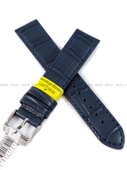 Wodoodporny Pasek skórzany do zegarka - Morellato A01X6081E32062CR20 - 20 mm