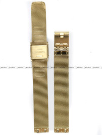 Pozłacana, siateczkowa (mesh) bransoleta do zegarka Obaku V223LXGIMG, 12 mm, Złota