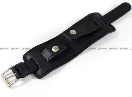 Skórzany pasek do zegarka Horido 0112.01.16S, 16 mm, Czarny