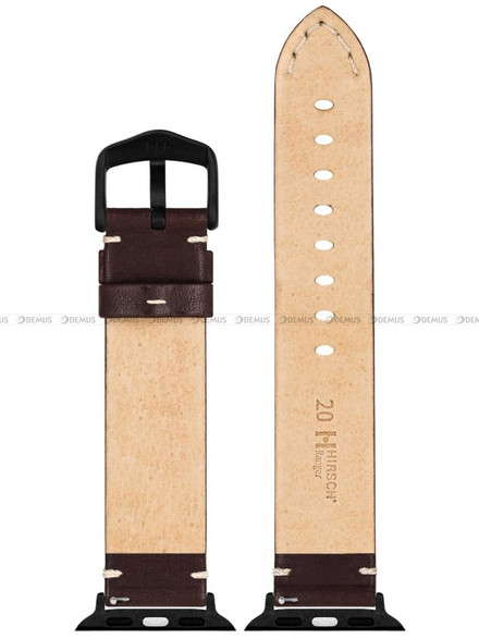 Pasek skórzany z adapterem do Apple Watch - Hirsch Ranger 05402010AD-5-22 - 22 mm - Zestaw