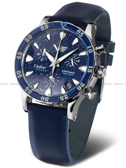 Pasek skórzany do zegarka Vostok Europe Undine VK68-515A756 - 20 mm