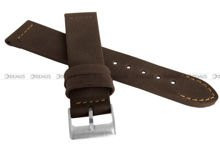 Skórzany pasek do zegarka LAVVU LSLUC20, 20 mm, Brązowy