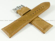 Skórzany pasek do zegarka Tekla PT36.24.3.3, 24 mm, Brązowy