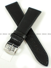 Skórzany pasek do zegarka Horido 9407.01.22S, 22 mm, Czarny