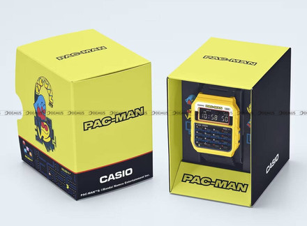 Zegarek Casio Vintage z kalkulatorem 45th PAC-MAN anniversary CA 53WPC 1BER - Edycja specjalna