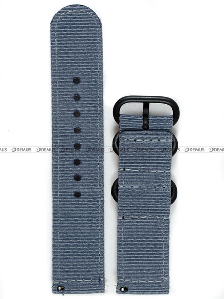 Nylonowy pasek do zegarka Nato PND2.22.1.55, 22 mm, Niebieski