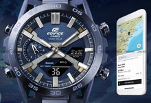 Zegarek Męski EDIFICE SOSPENSIONE Cool Blue Bluetooth ECB 2000CB 2AEF